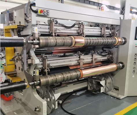 Máquina de reviravoltar de corte de tela sensível ao toque PET+Cu OPP+Cu
