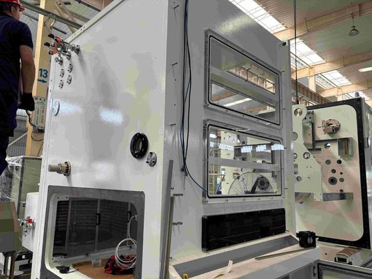 Sistema de deposição a vácuo de 75 mm, controlo de frequência do inversor da fonte de evaporação